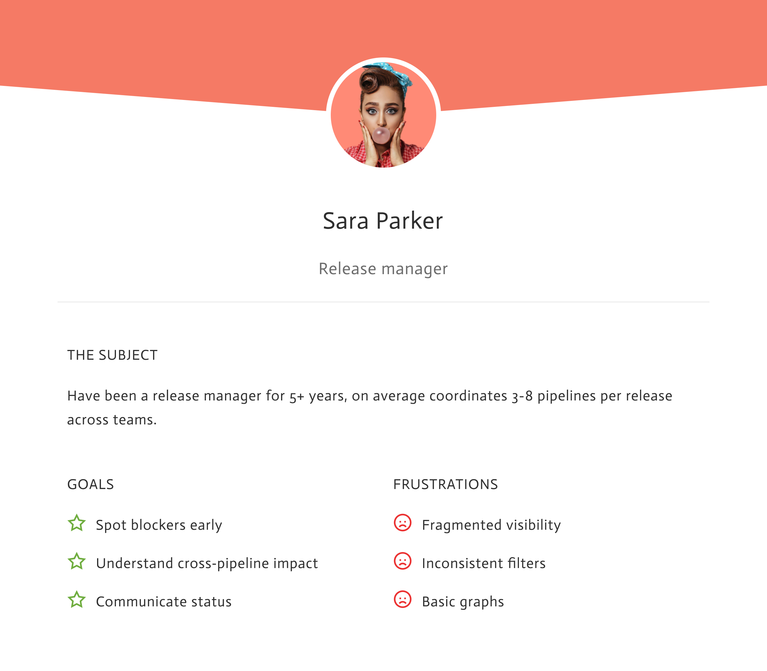 Proto-persona for release manager